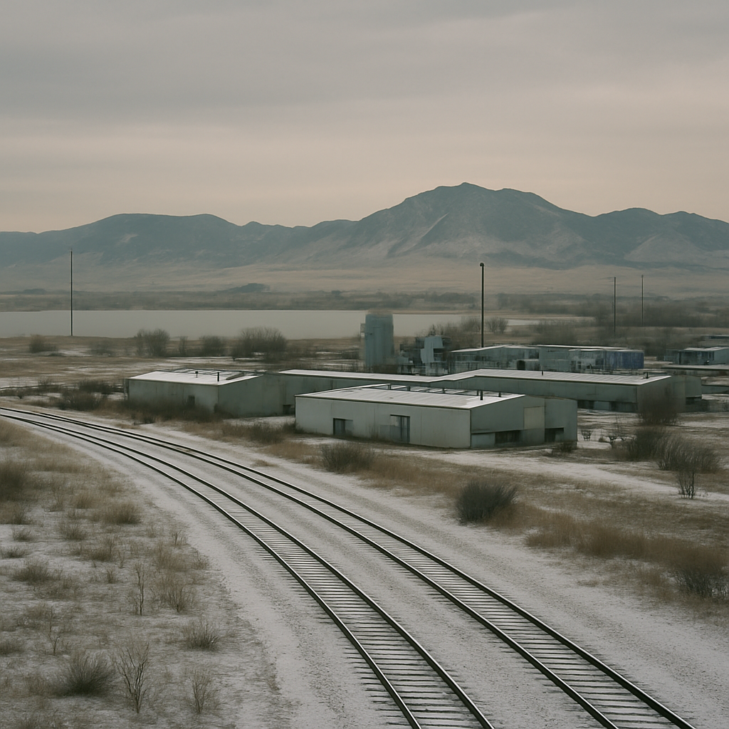 News photograph: A Thin March Snow Holds Through Morning