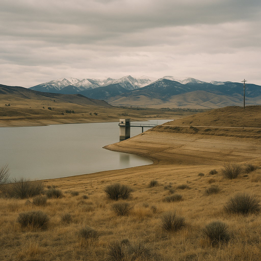 News photograph: Front Range Snowpack Falls Below the Ten-Year Band