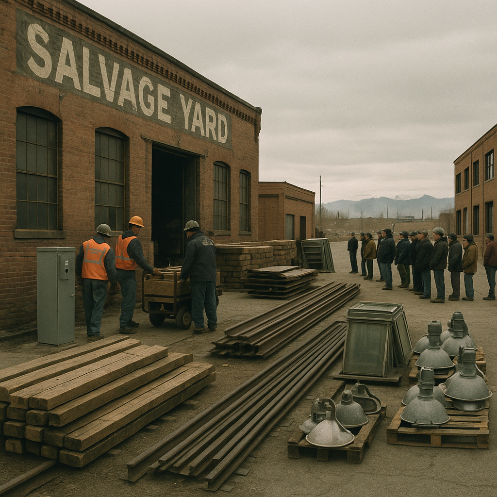 News photograph: South Platte Salvage Yard Opens Its Spring Release