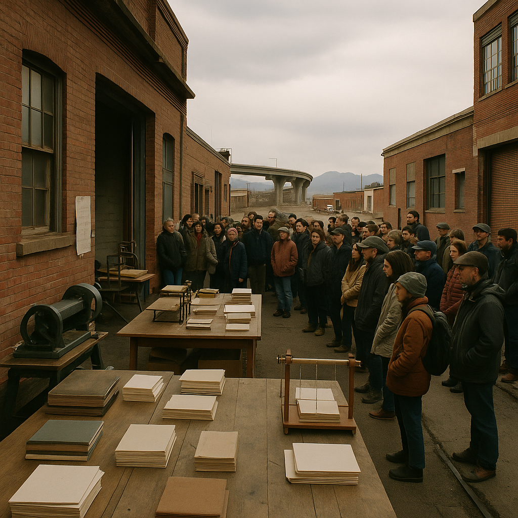 News photograph: Mara Villegas’s Bindery Opens Its Worktables to a Quiet, Constant Crowd