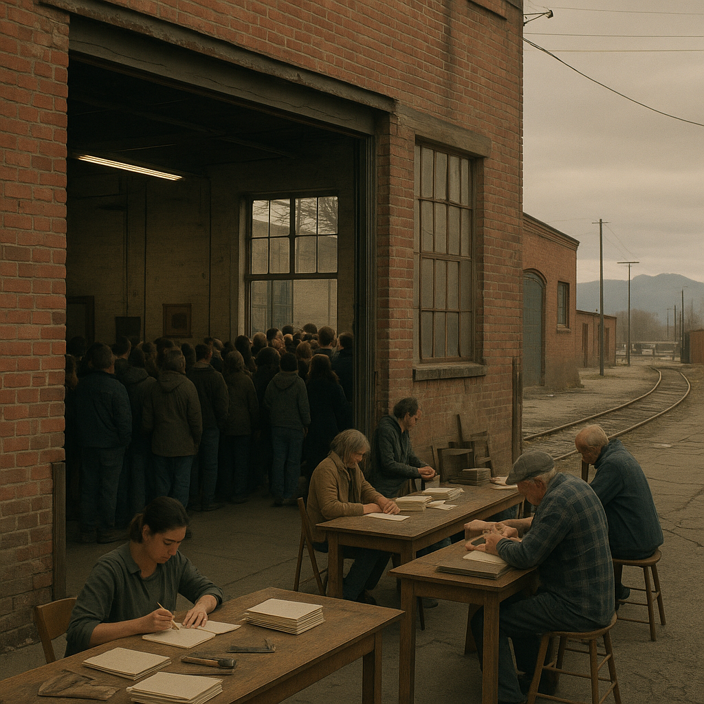 News photograph: Mara Villegas’s Bindery Will Keep Its Worktables Open Through March
