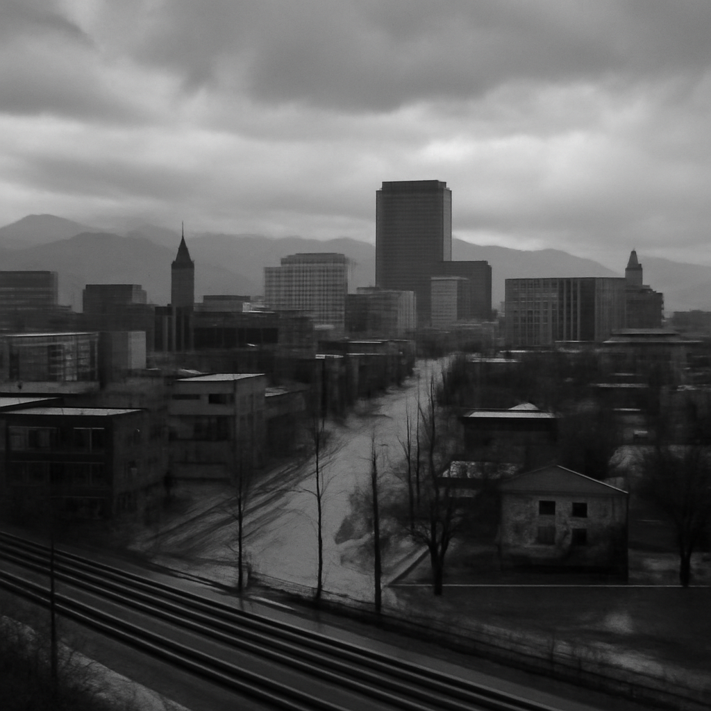 News photograph: A Small Cold Front Settles the Dust on the Flats